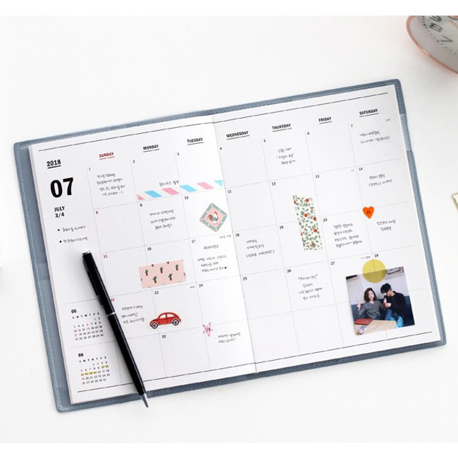 Monthly plan - 2018 The Large dated monthly planner