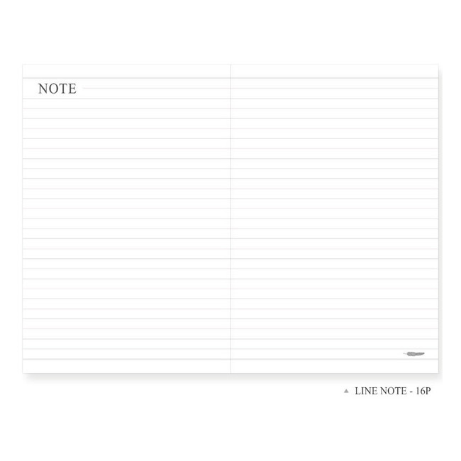 Lined note - 2018 The basic official small dated monthly planner