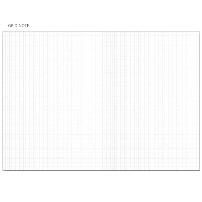 Grid note - Brilliant spiral undated weekly diary scheduler