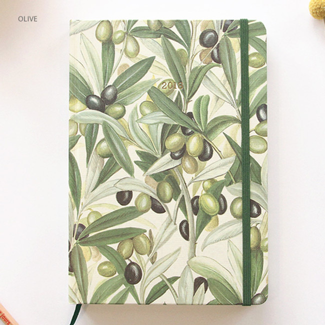 Olive - 2018 Florence dated hardcover daily diary