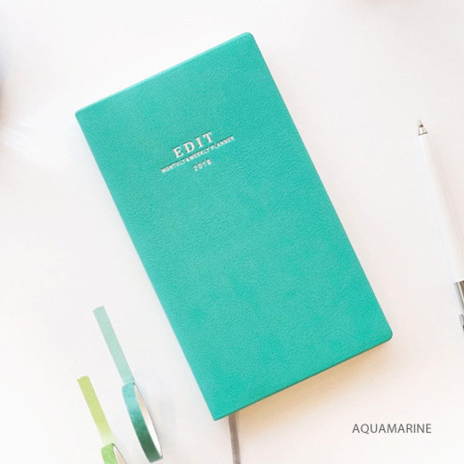 Aquamarine - 2018 Edit small dated weekly planner