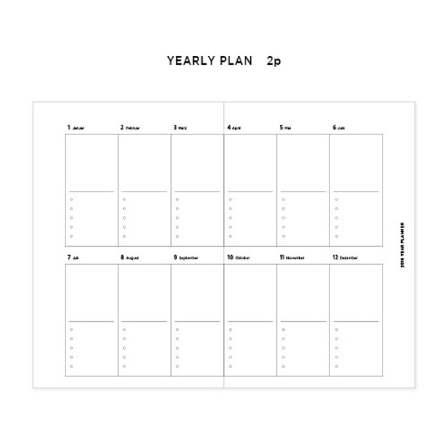 Yearly plan - 2018 Berlin dated weekly diary