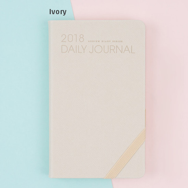 Ivory - 2018 Simple dated small daily journal scheduler 