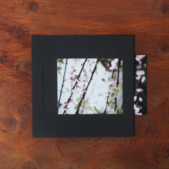 Square 4X6 Black paper photo frame set