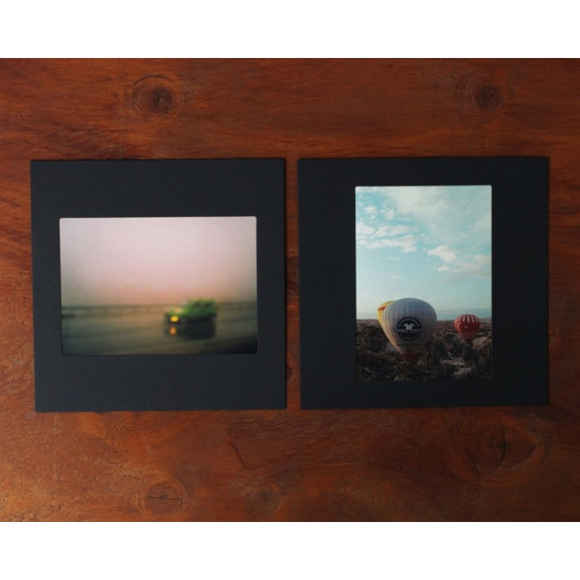 Square 4X6 Black paper photo frame set