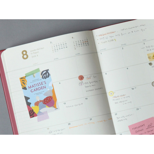 Monthly plan - Notable memory B5 small dated monthly planner