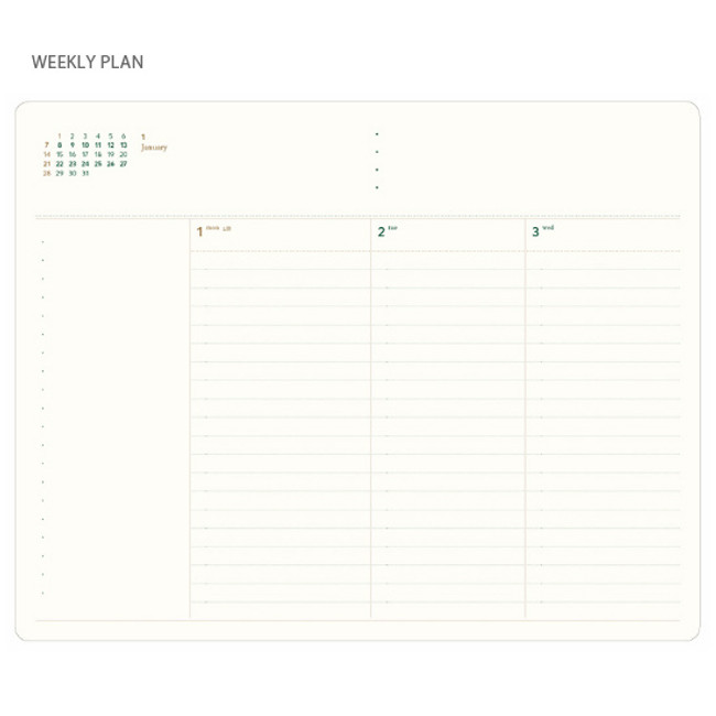 Weekly plan - 2018 Notable memory medium dated weekly planner