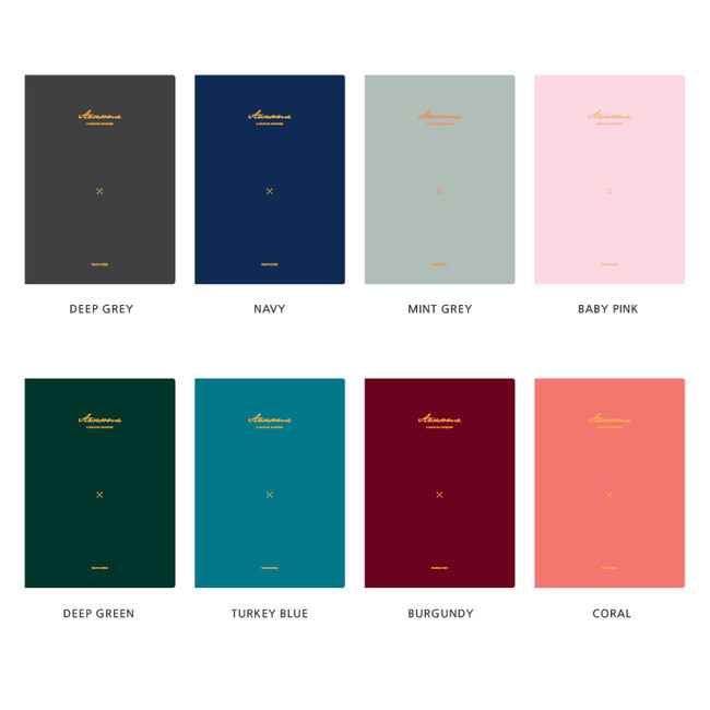Colors of 2018 Awesome large dated monthly planner