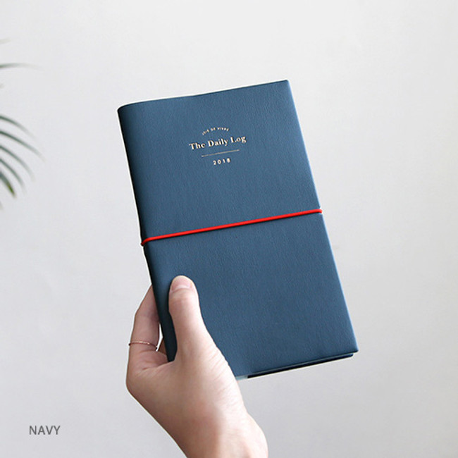 Navy - 2018 joie de vivre medium dated weekly diary 