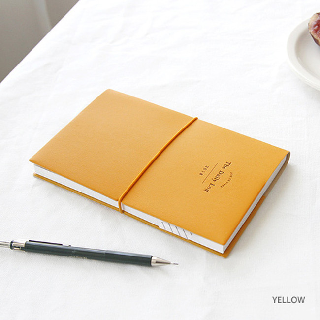 Yellow -2018 joie de vivre medium dated weekly diary 