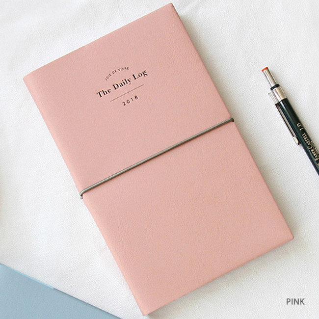 Pink - 2018 joie de vivre medium dated weekly diary 