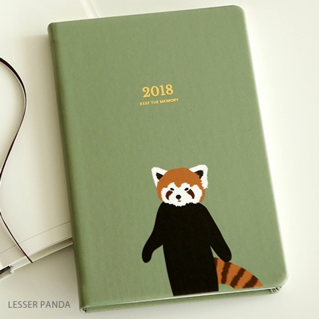 Lesser panda - 2018 Keep the memory dated weekly diary