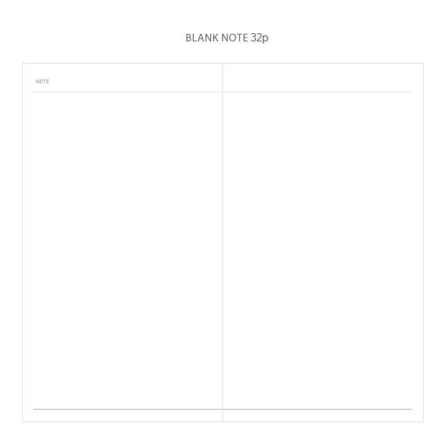 Blank note - 2018 Daily log dated monthly diary scheduler 