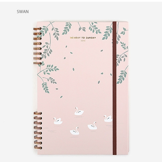 Swan - 2018 Monday to Sunday dated weekly diary