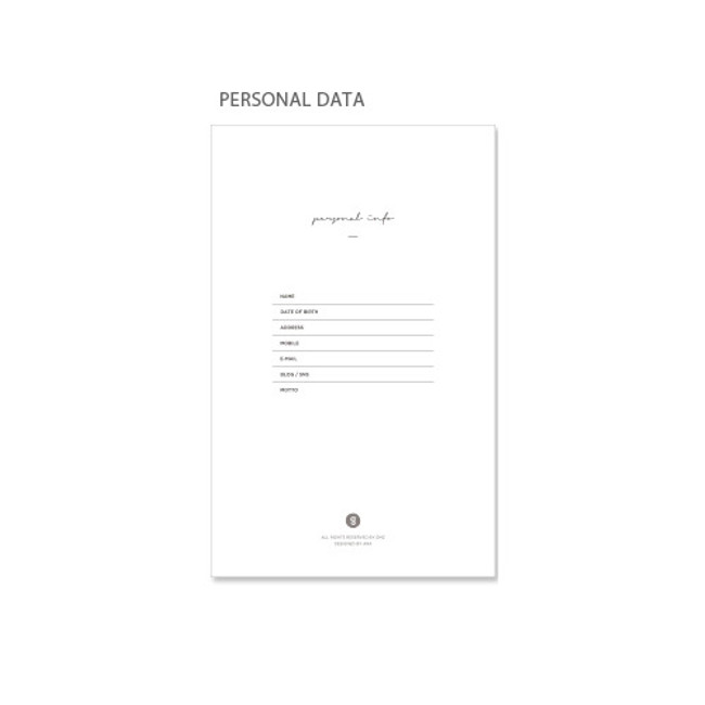 Personal data - 2018 Lovable medium dated weekly diary