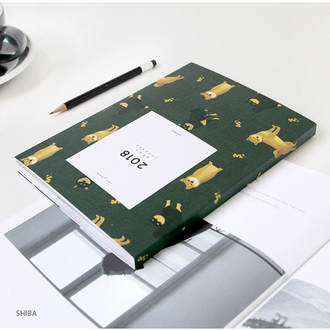 Shiba - 2018 Lovable medium dated weekly diary