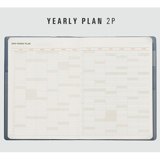 Yearly plan - 2018 Table talk A5 dated monthly planner