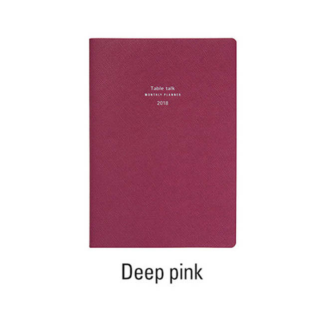 Deep pink - 2018 Table talk A5 basic dated weekly planner