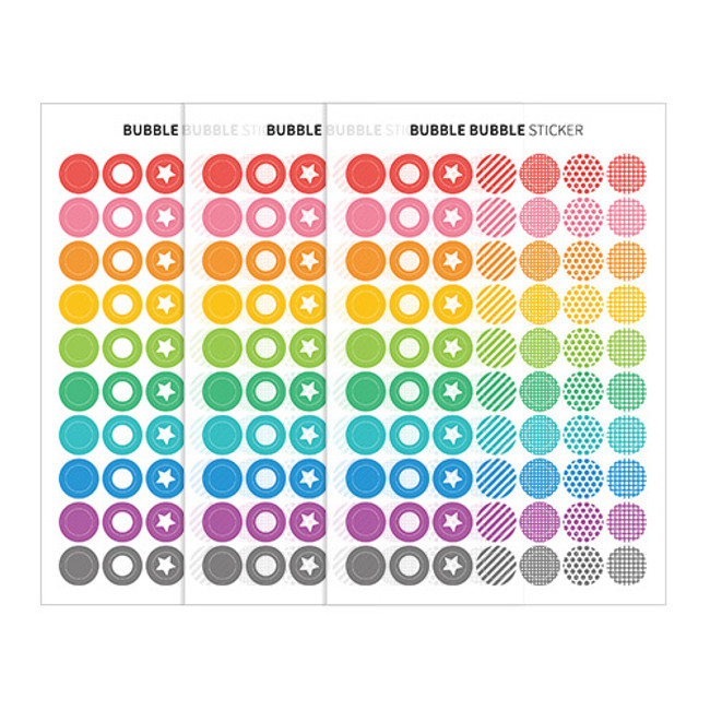 Composition of Bubble Bubble clear deco sticker set