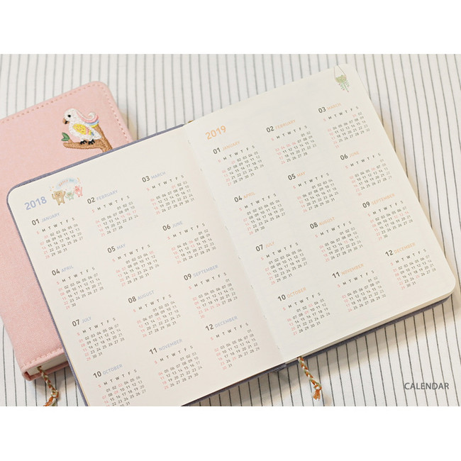 Calendar - 2018 The playing dated daily diary