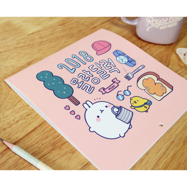 Cover - 2018 Molang illustration wall calendar