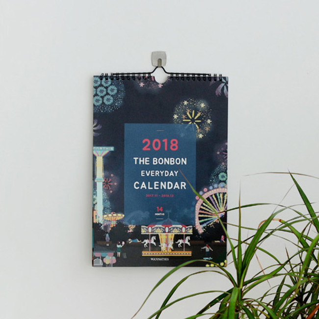 2018 Bon Bon illustration wall calendar