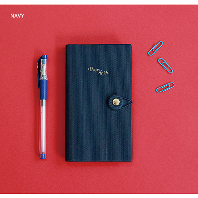 Navy - 2018 Design my life small dated weekly diary planner