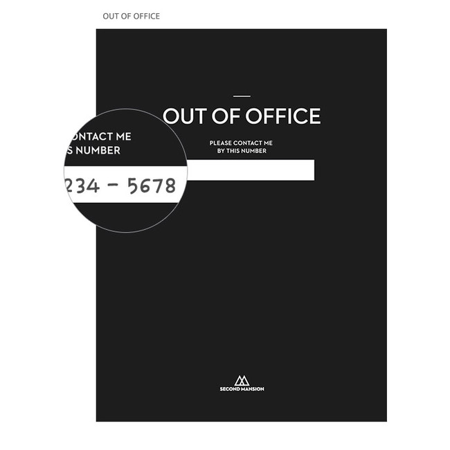 Back - Out of office