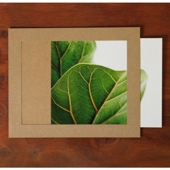 Square 8X10 Kraft paper photo frame with envelope