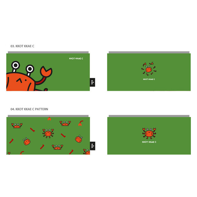 Kkot kkae c - Ggo deung o friends zipper pencil case