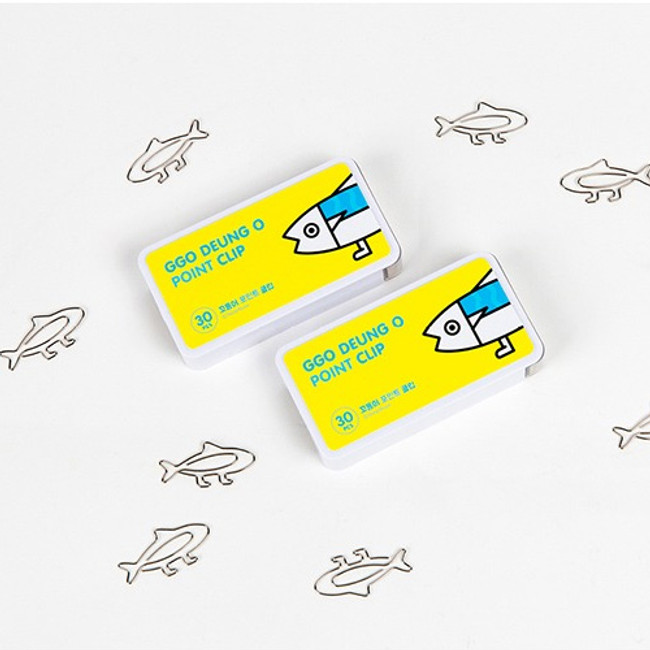 DESIGN IVY Ggo deung o point paper clip bookmark set