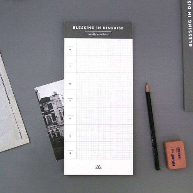 Second Mansion Blessing in disguise undated weekly scheduler notepad