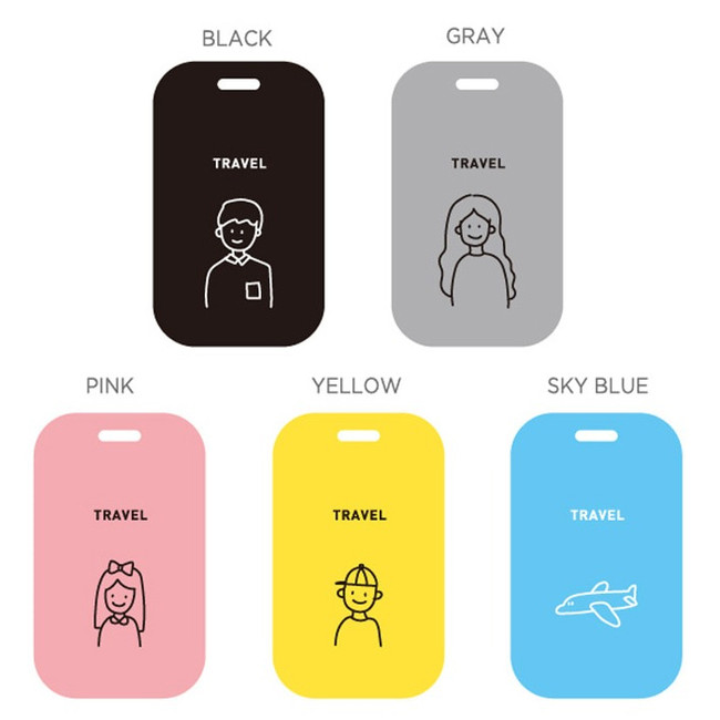 Color - gyou Memory the moment simple travel luggage name tag