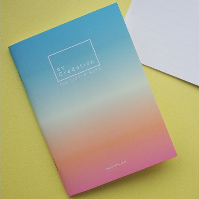 Hello Today Gradation small plain and lined notebook