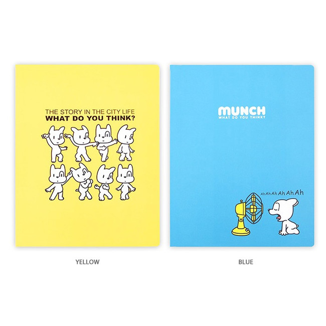 Color - 2Young Munch 40 sheets translucent document file folder
