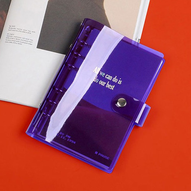 Purple - Retro 6-ring grid notebook special edition