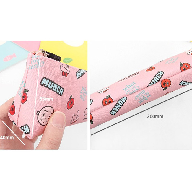 Size - 2Young Munch triangle zipper pencil case