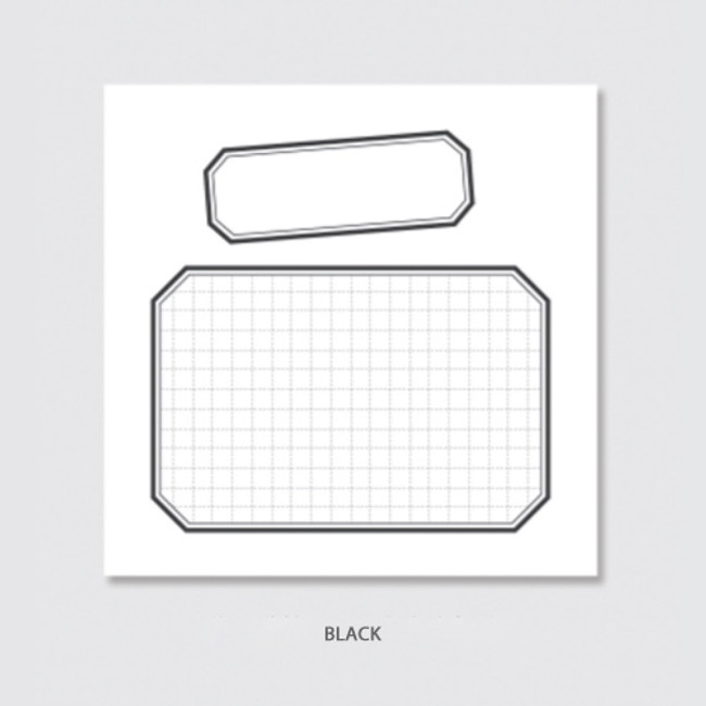 Black - Rihoon Nemo life label memo notepad