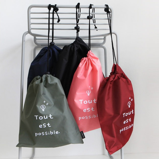 Think about W large drawstring pouch