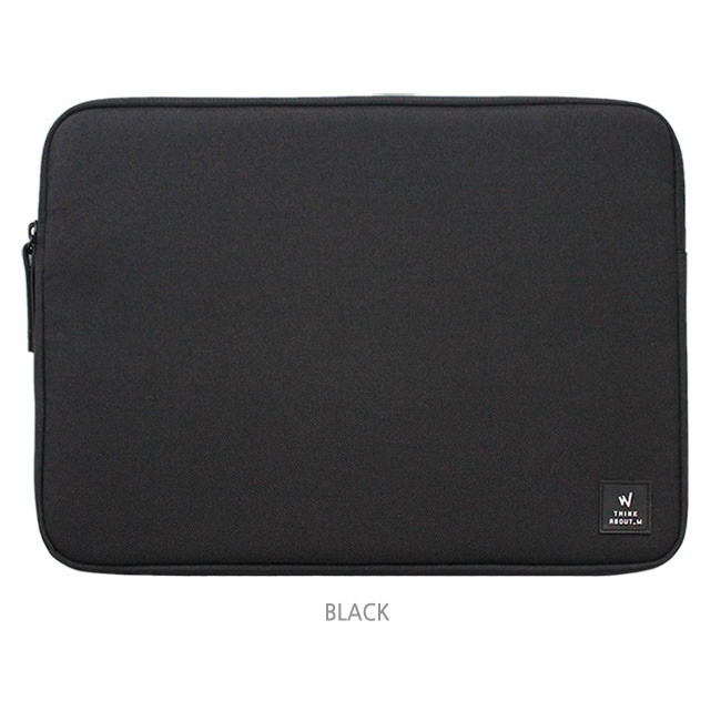 Black - Think about W simple 13 inches laptop pouch