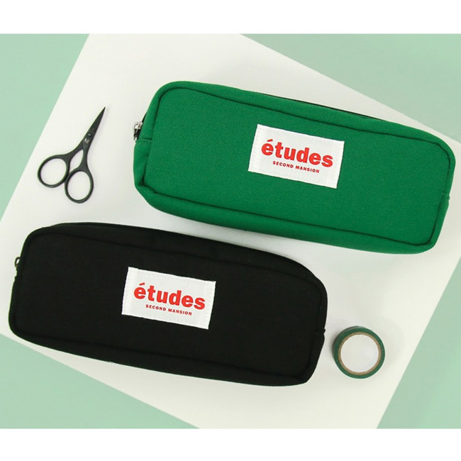 Etudes solid simple cotton pencil case