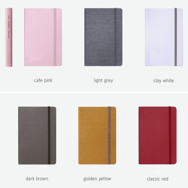 Colors of Making memory hardcover medium plain notebook 
