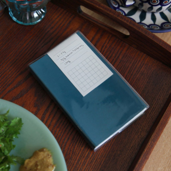 Aqua - Free small gird notebook