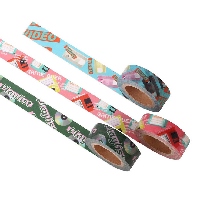 Vintage retro deco single masking tape