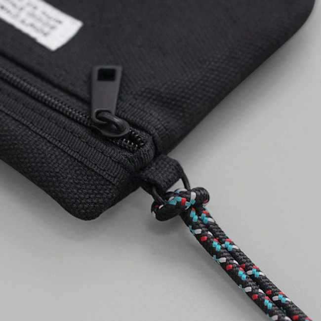 BNTP Double pocket small zipper pouch with strap