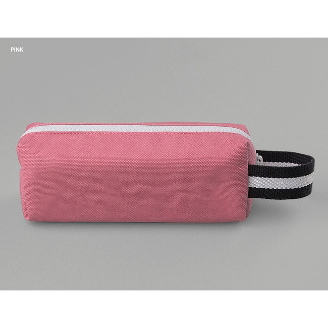 Pink - BNTP Hey you zipper pencil case with strap