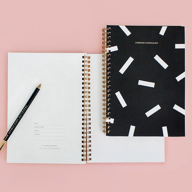 BNTP Pocket spiral lined and grid notebook