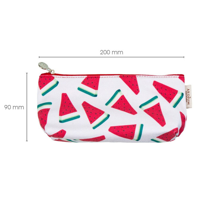 Size of Pattern canvas zipper pouch