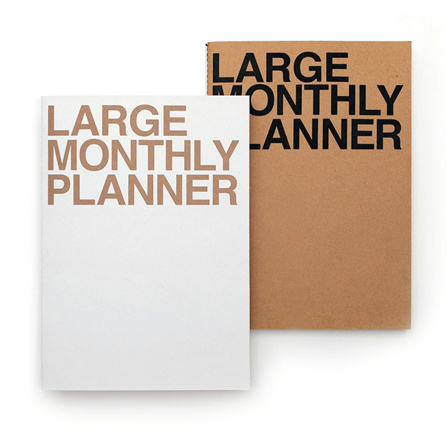 Large 16 months undated monthly planner scheduler