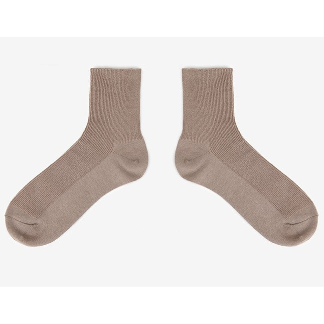 Dailylike Women easy daily socks - Dark beige